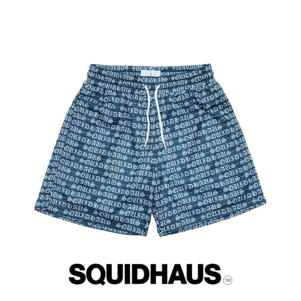 SQUIDHAUS MESH Men’s Large(L) SHORTS 6" INSEAM - OLD MONEY GREEN